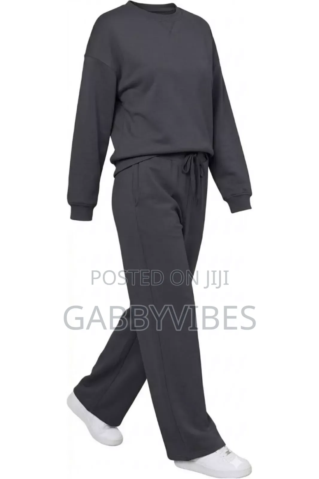 A Plain Female Vibe Sweatshirt and Joggers