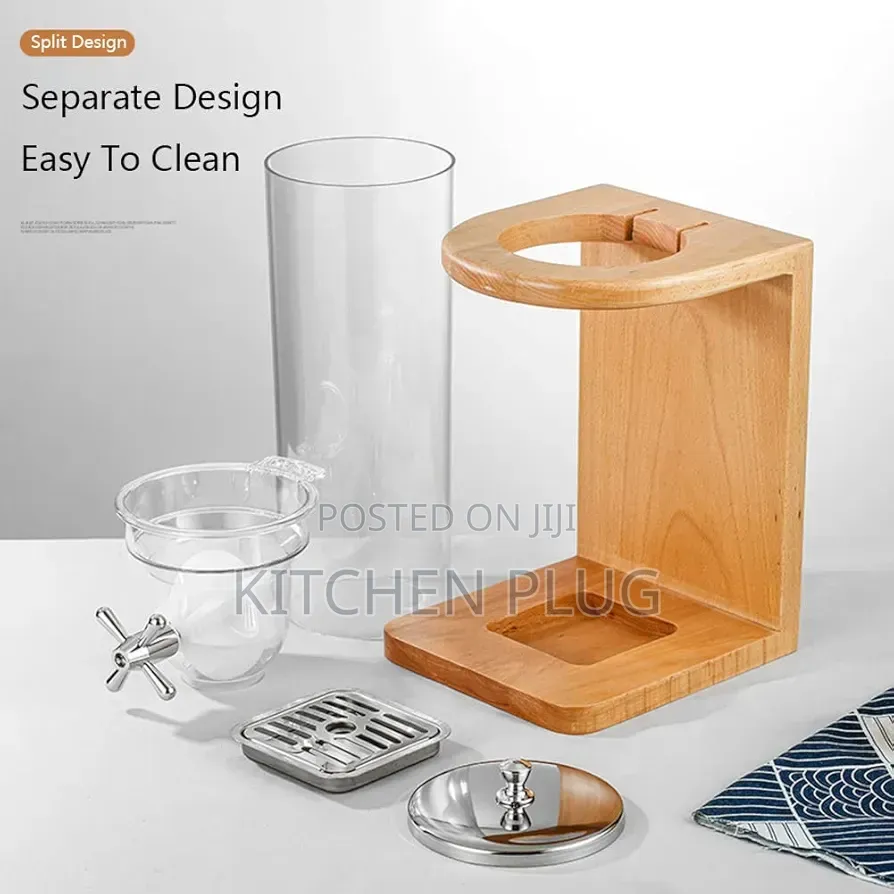 3.5l Hotel Cereal Dispenser With Wooden Stand