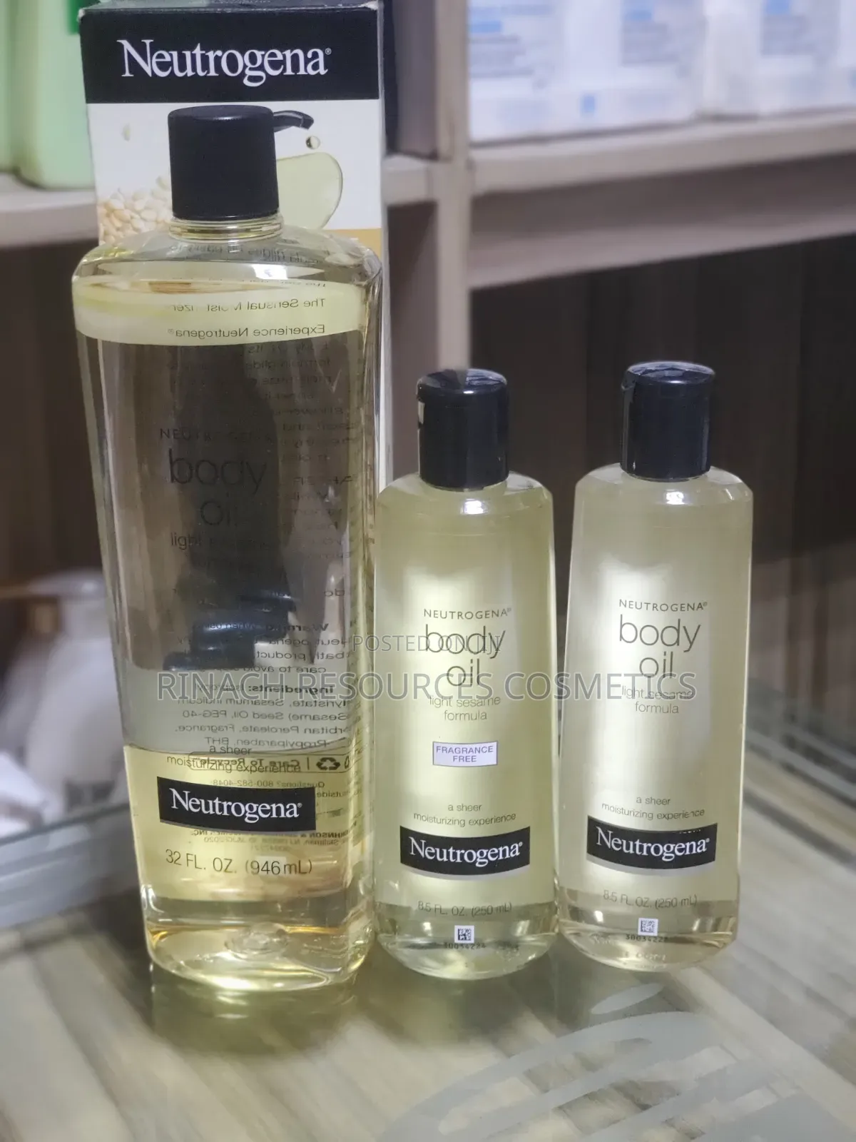 Neutrogen Body Oil, 250ml / 946ml