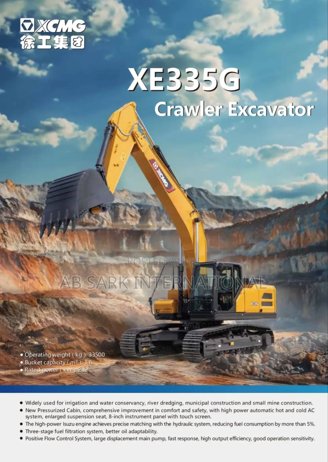 XCMG Excavator Xe335g