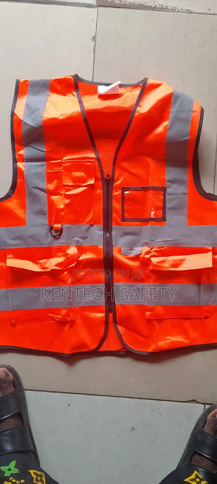Safety Pocket Jacket For Engineers Orange Color