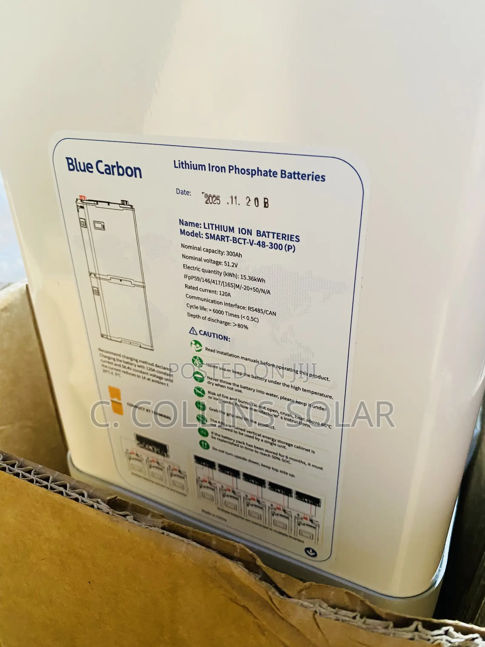 15kwh Blue Carbon Lithium Battery