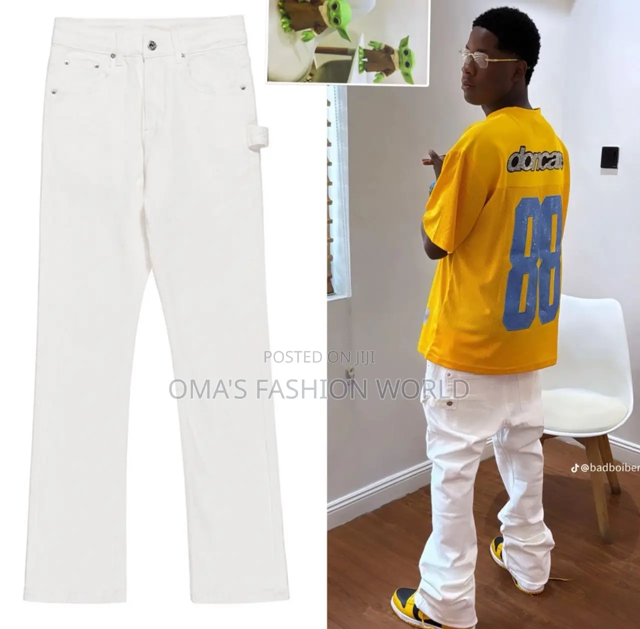 Oh My God Is White Plain Baggy Is Everything Not Your Regular Kind