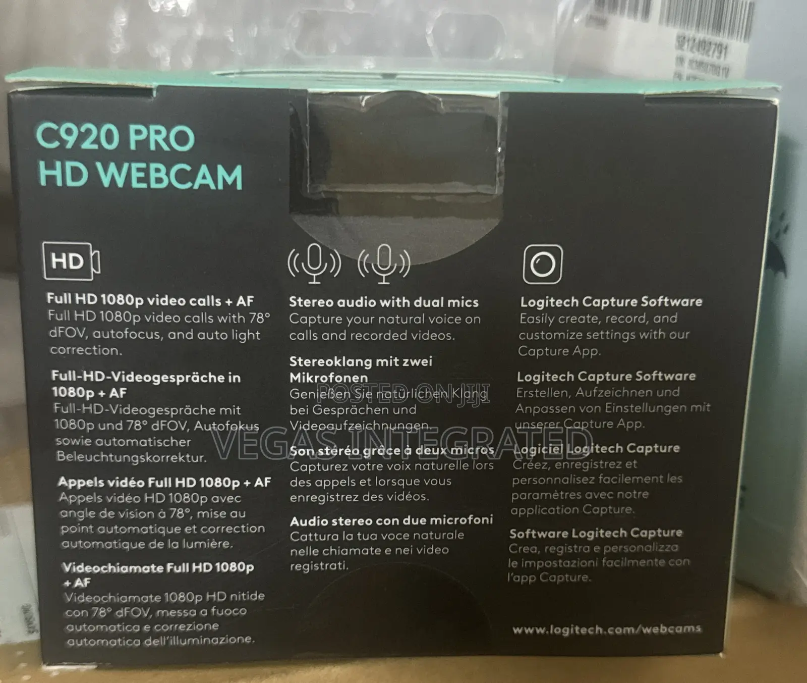 Logitech C920x Hd Pro Pc Webcam