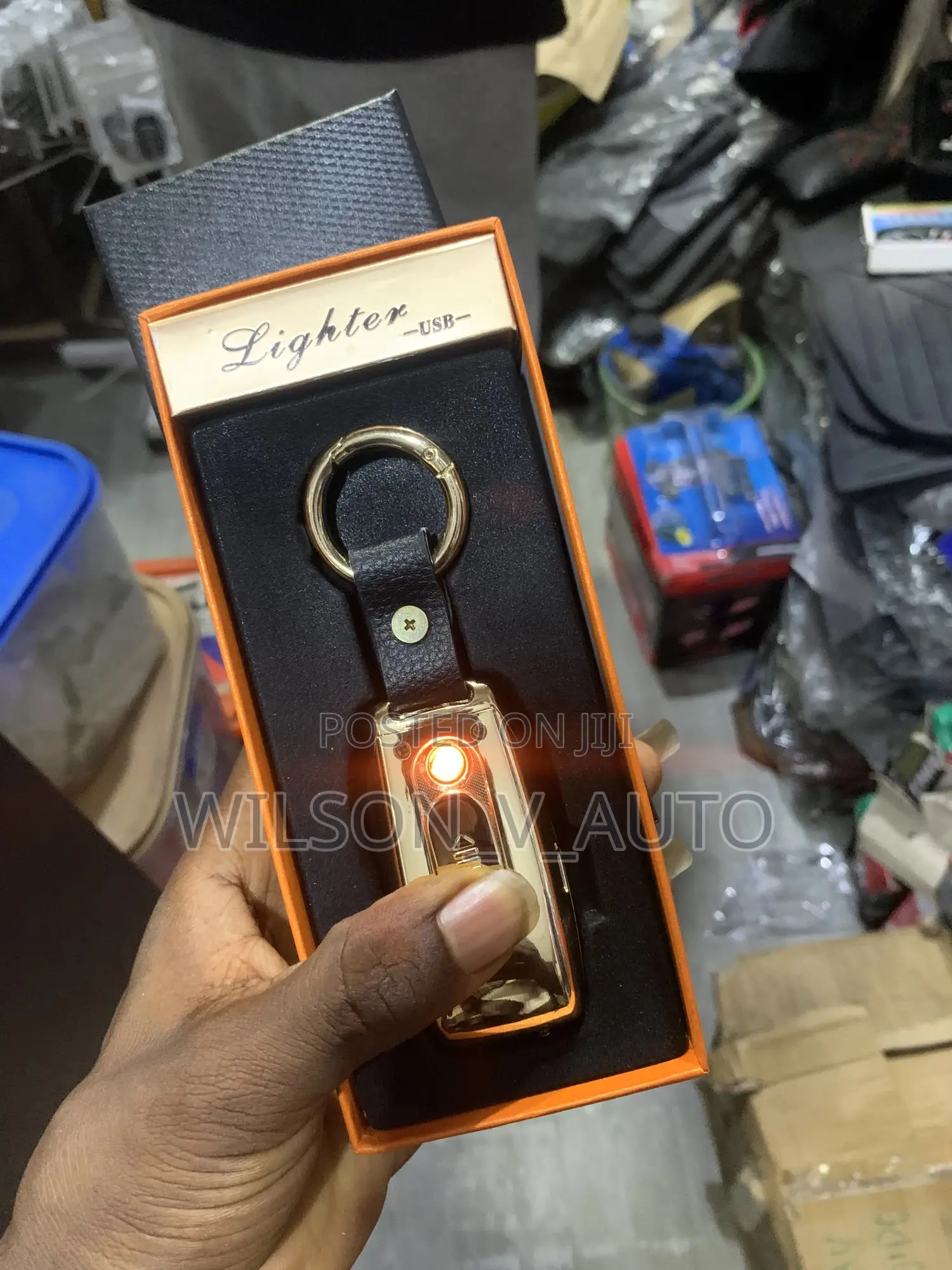 Luxury BMW 3-in-1 Usb Rechargeable Lighter Keychain With Led Light
