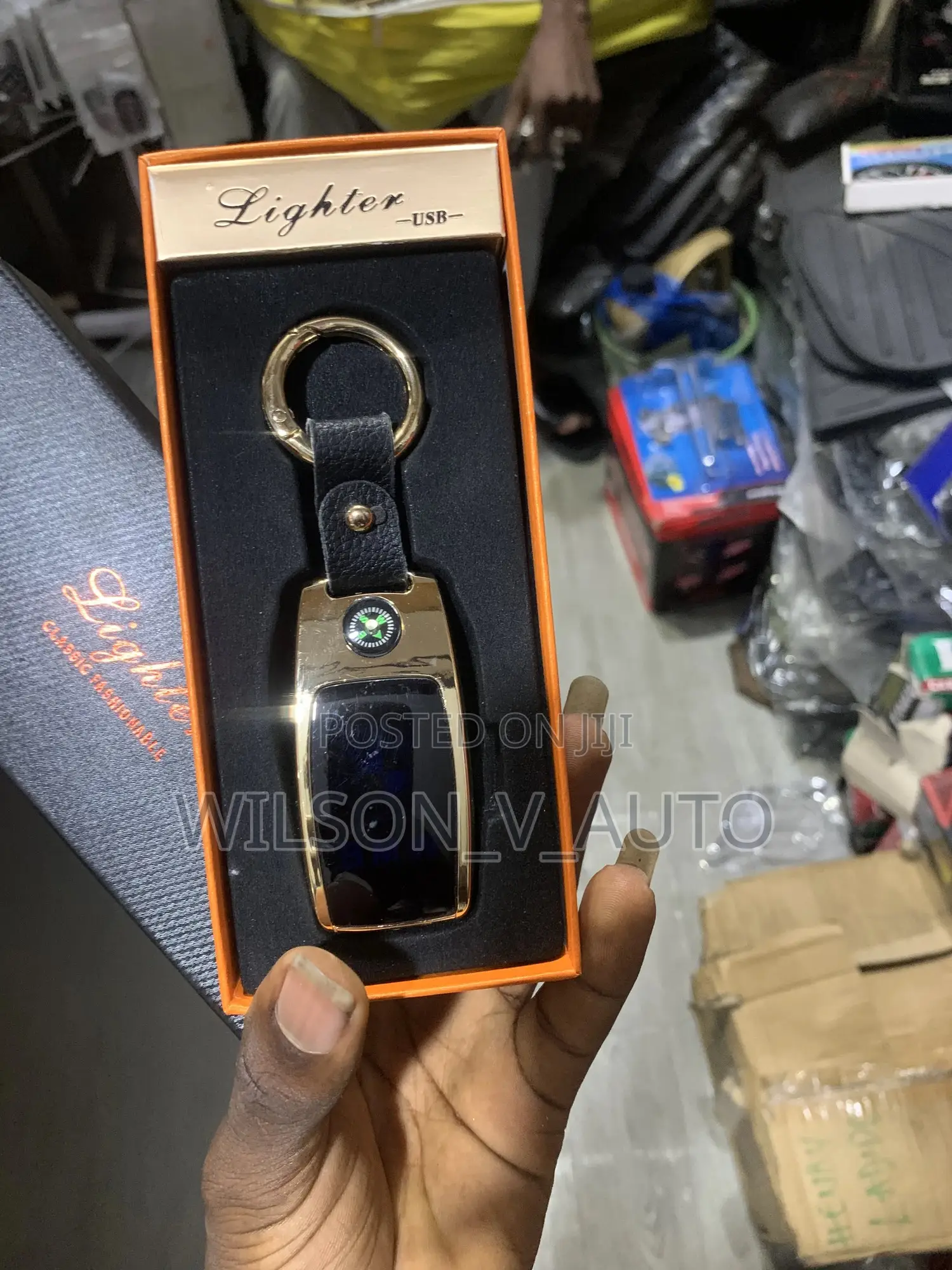 Luxury BMW 3-in-1 Usb Rechargeable Lighter Keychain With Led Light
