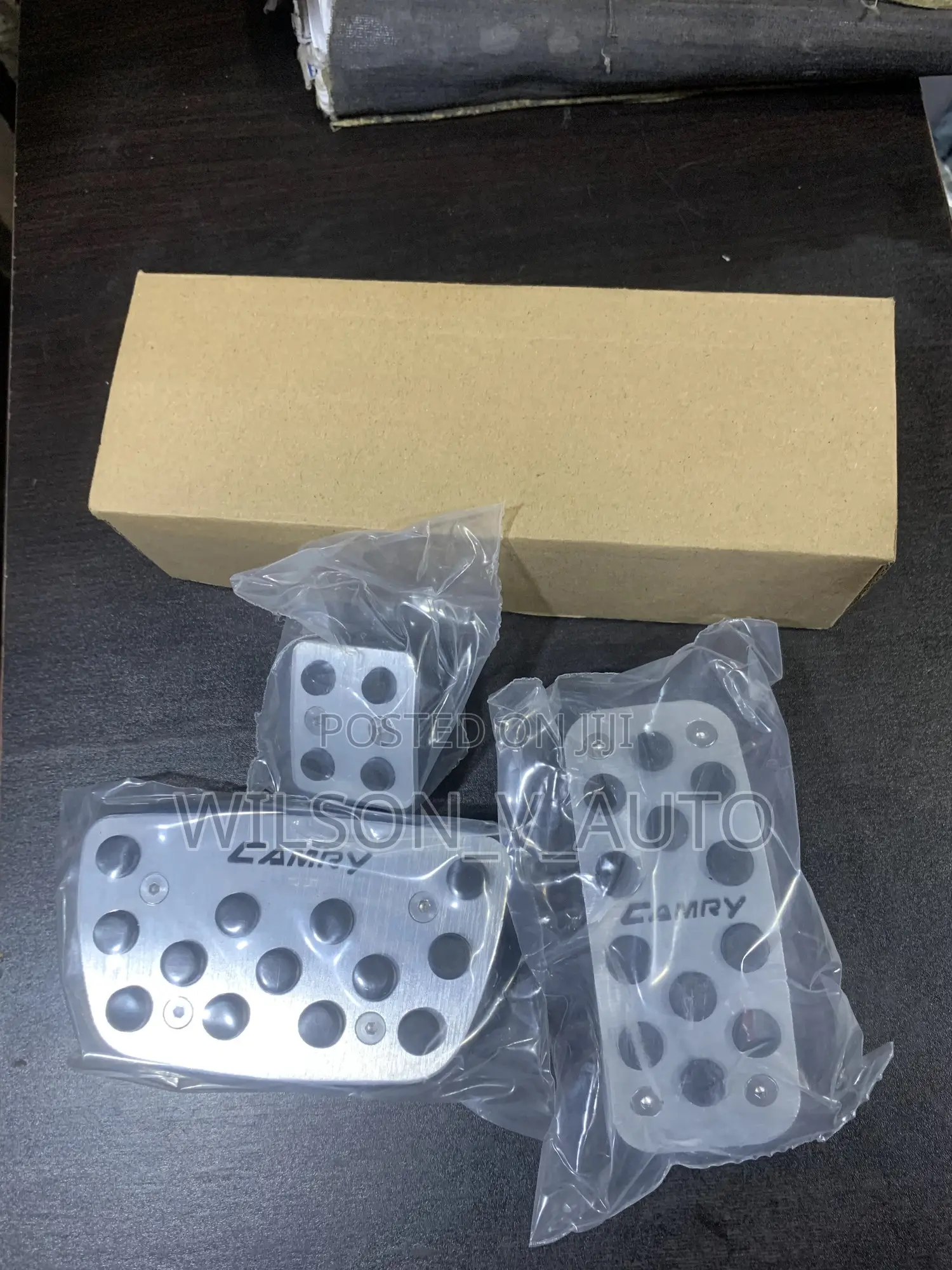Premium Aluminum Sports Pedal Set for Toyota Camry – Non-Slip Design
