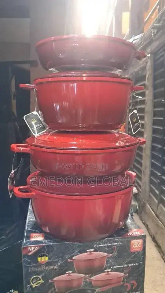 4-Piece Enameled Cast Iron Cookware Set