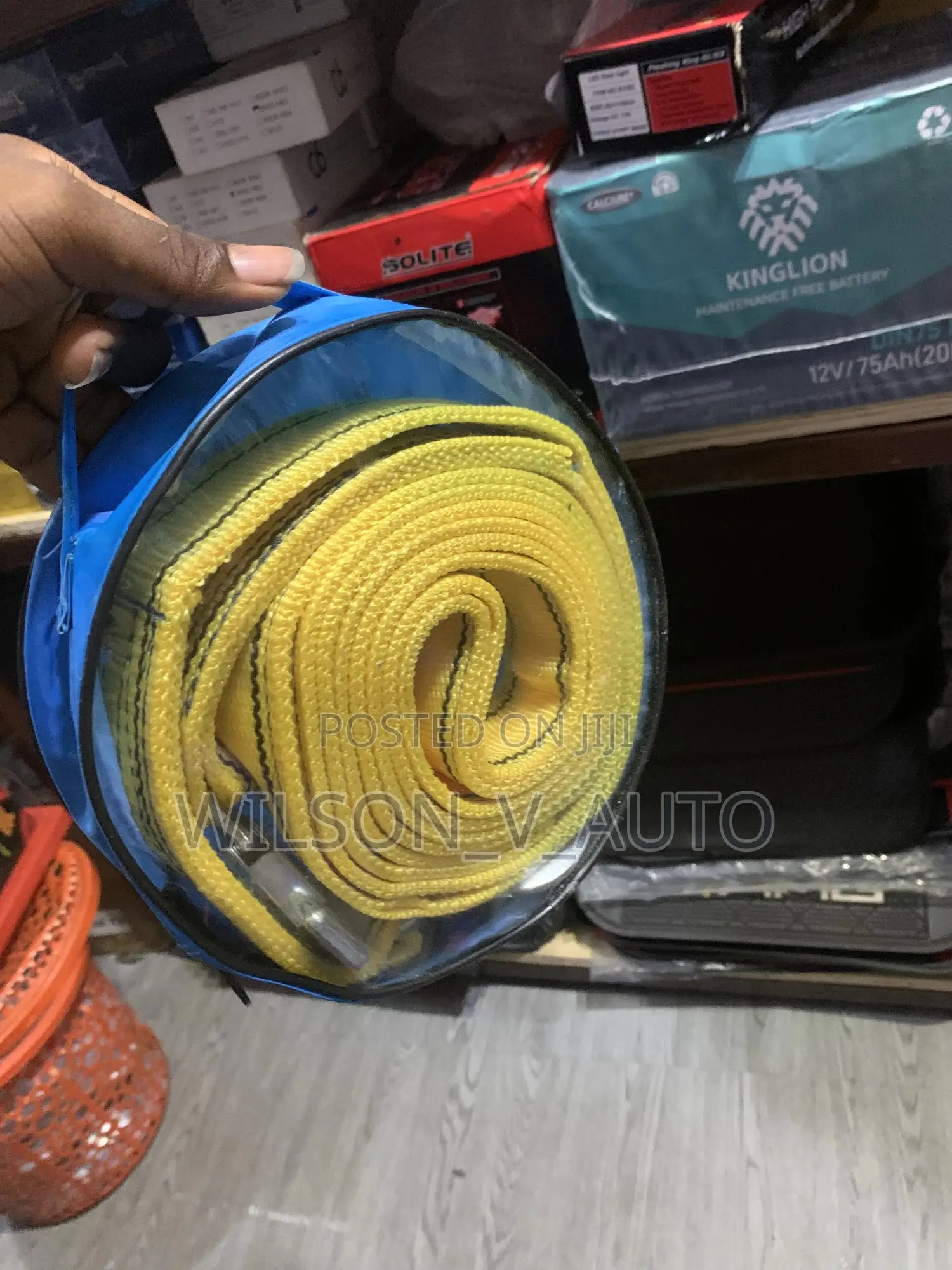 High-Strength 4-Ton Vehicle Towing Rope
