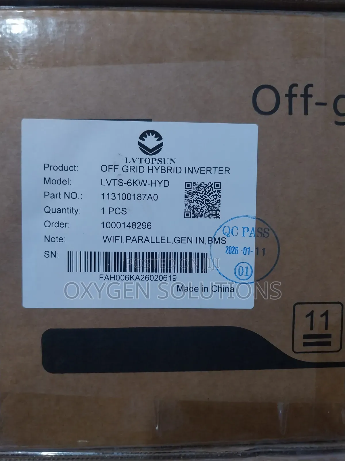 6kva 48v Lvtopsun Hybrid Inverter