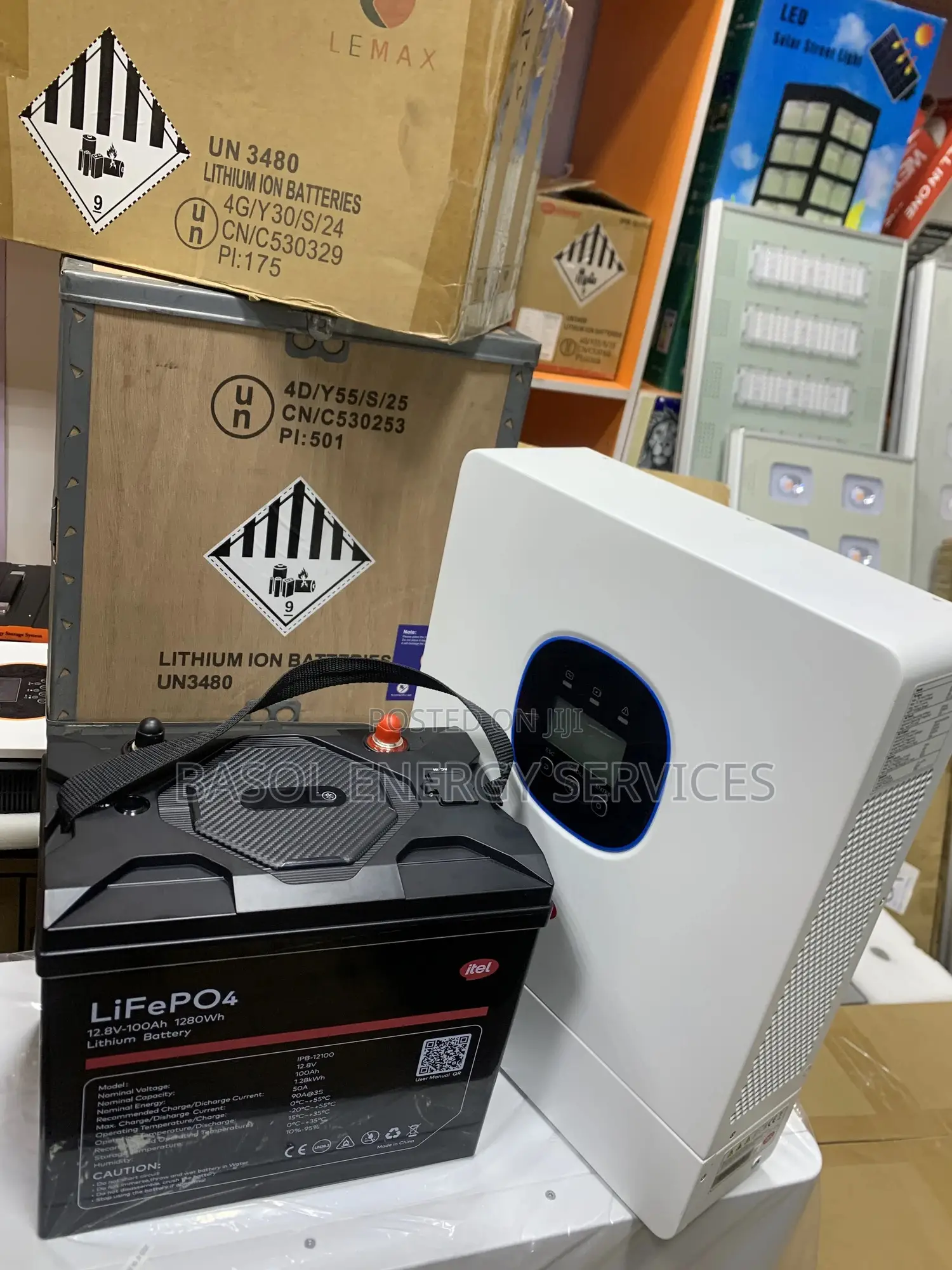 Itel 1.5kva Hybrid Inverter With 1.3kwh Lithium Battery