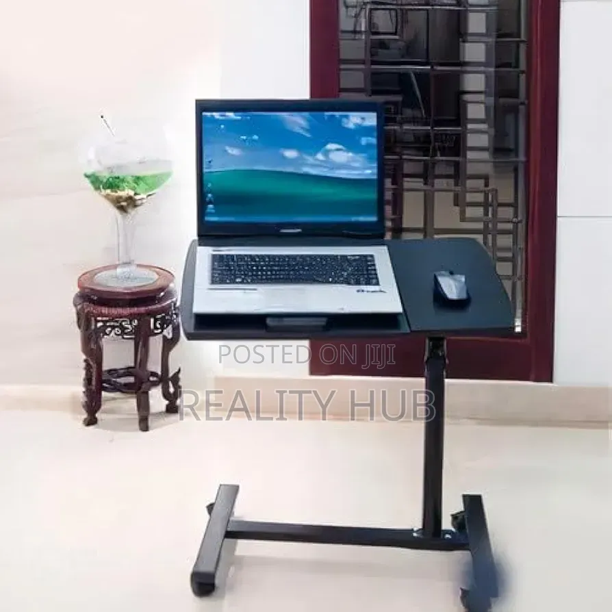 Adjustable Rolling Laptop Desk - Adjustable Height180° Tiltable Laptop