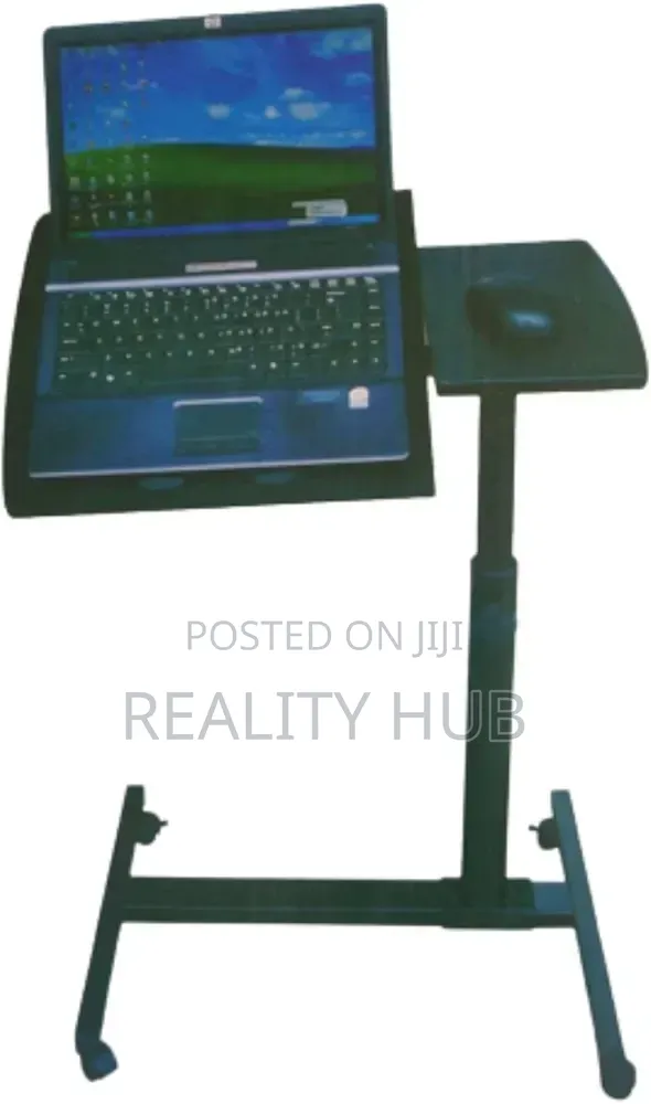 Adjustable Rolling Laptop Desk - Adjustable Height180° Tiltable Laptop