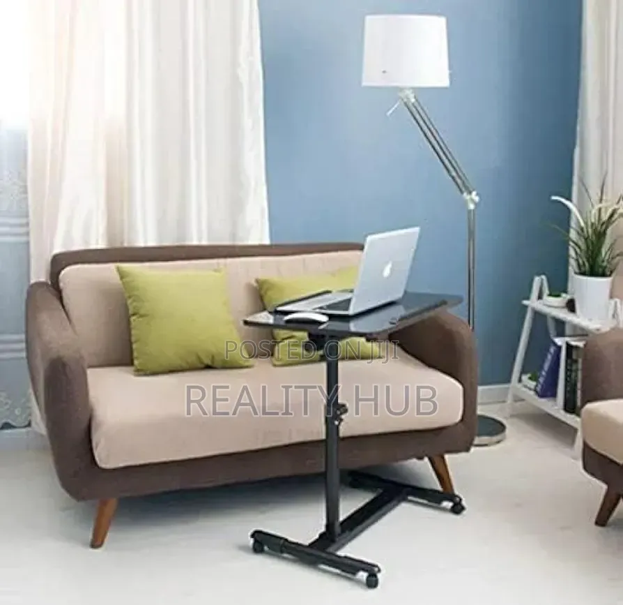 Adjustable Rolling Laptop Desk - Adjustable Height180° Tiltable Laptop