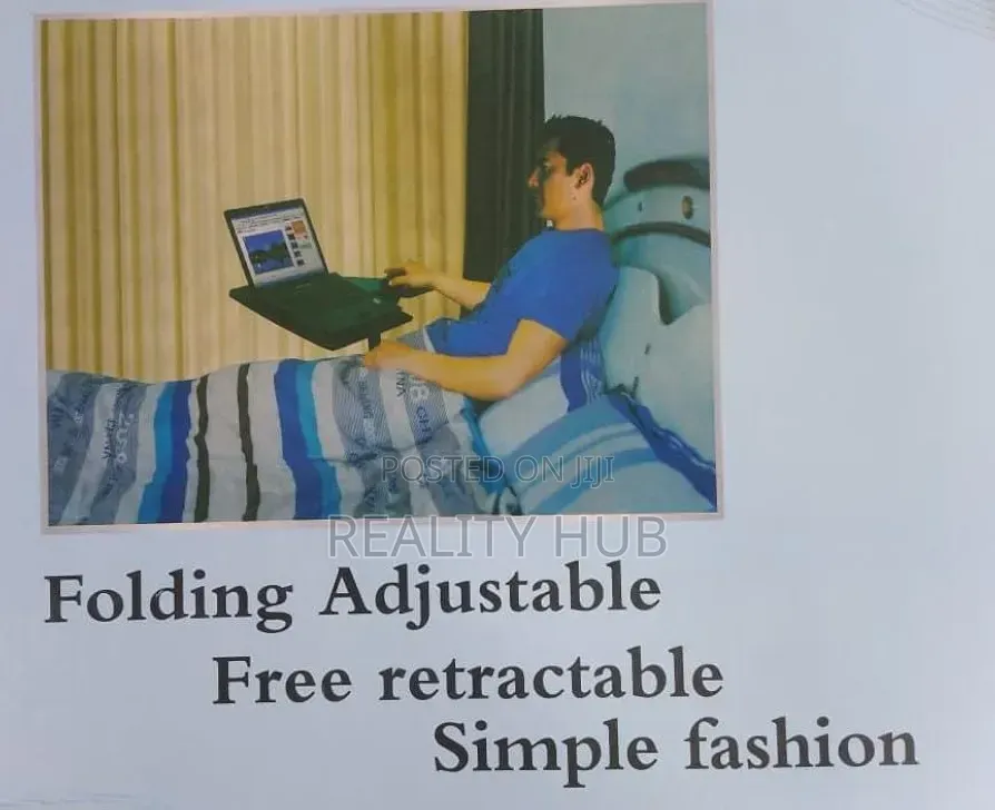 Adjustable Rolling Laptop Desk - Adjustable Height180° Tiltable Laptop