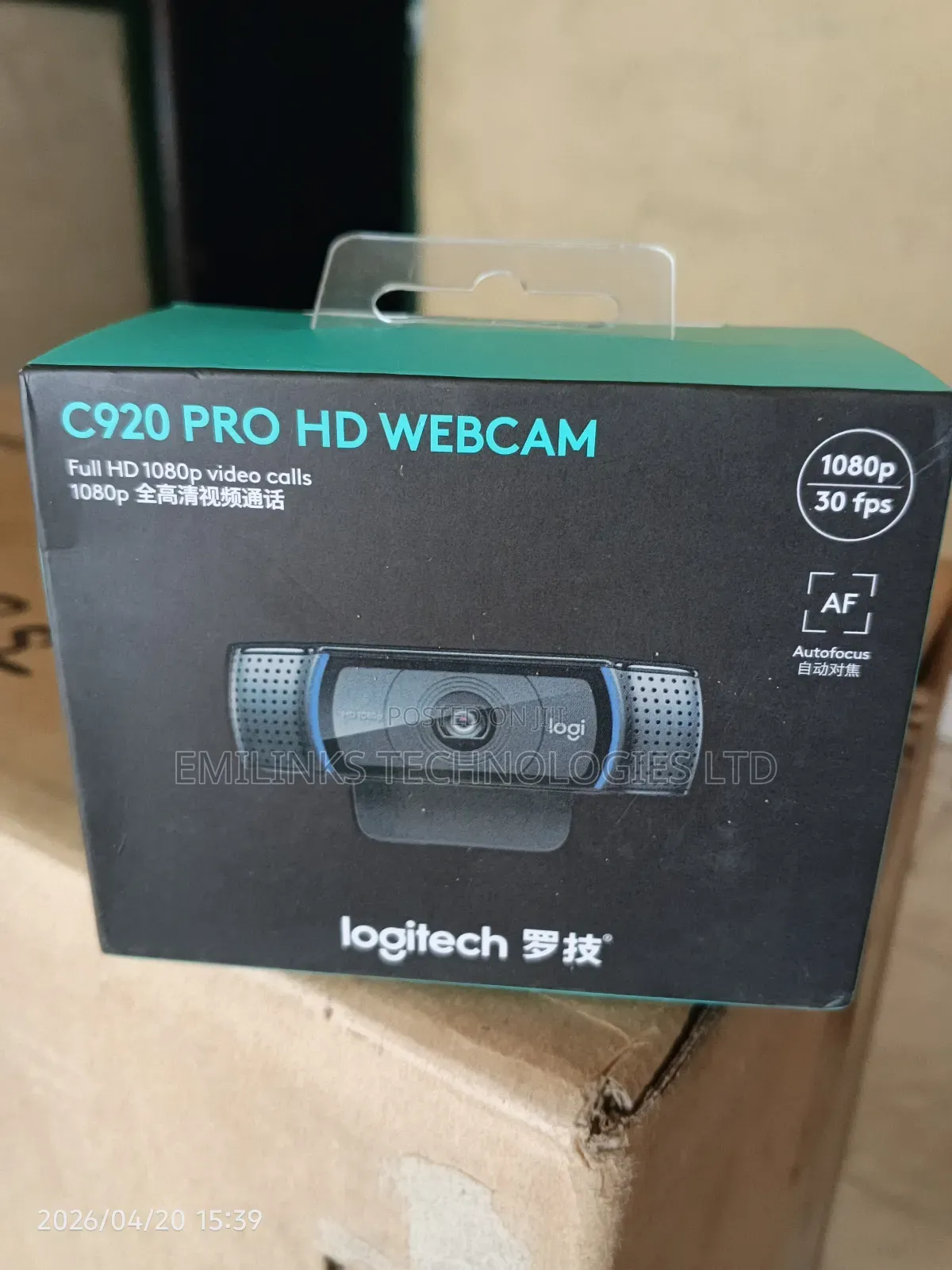 Logitech Webcam C920 Pro Hd Webcam