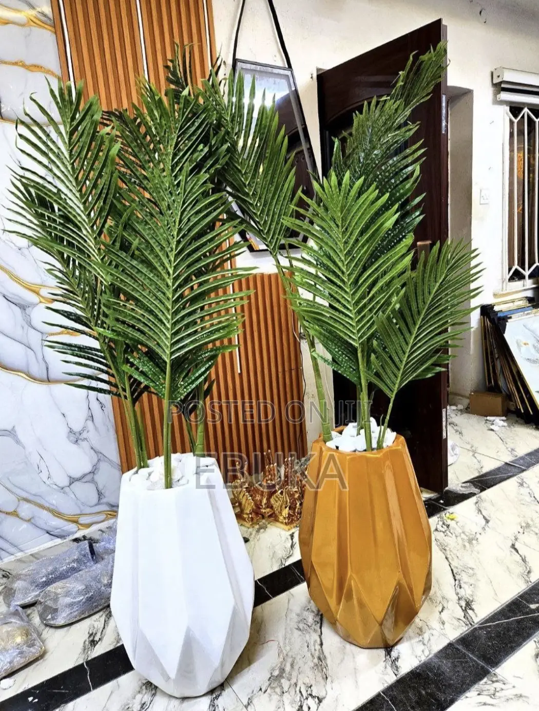 Okra Fiberglass Planters