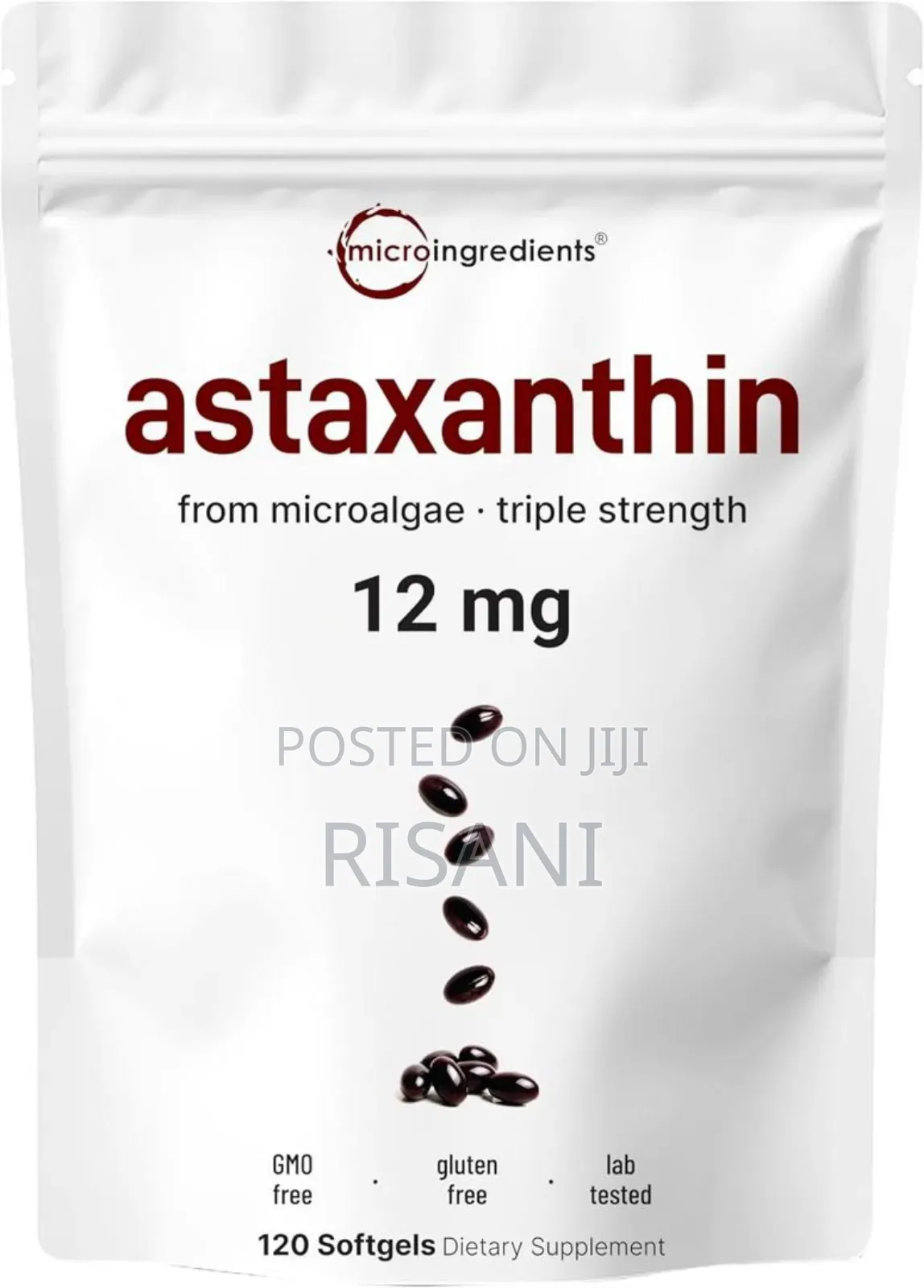 Asthaxantin Pure Soft Gels Supplements by Micro Ingredients