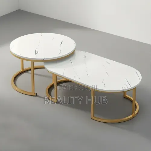 Nordic 2pcs Faux Center Table Living Room Luxury Center Table 100cm