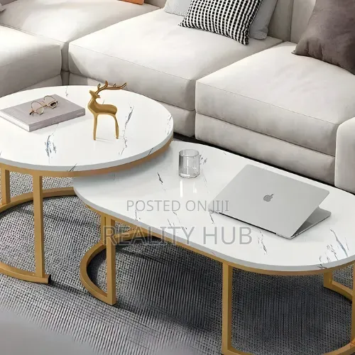 Nordic 2pcs Faux Center Table Living Room Luxury Center Table 100cm