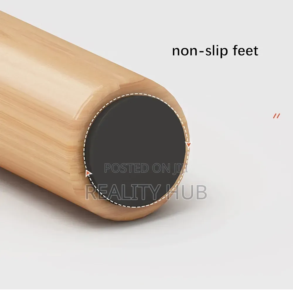 2-Tier Round Wood End Table for Living Room Storage Size 48cm 70cm