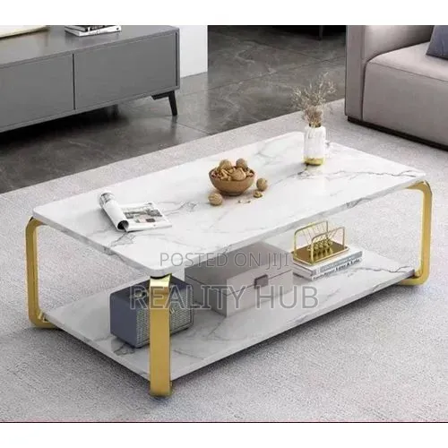 Quality Nordic Style (Faux Marble) Center Table Wooden 100cm 48cm 40cm