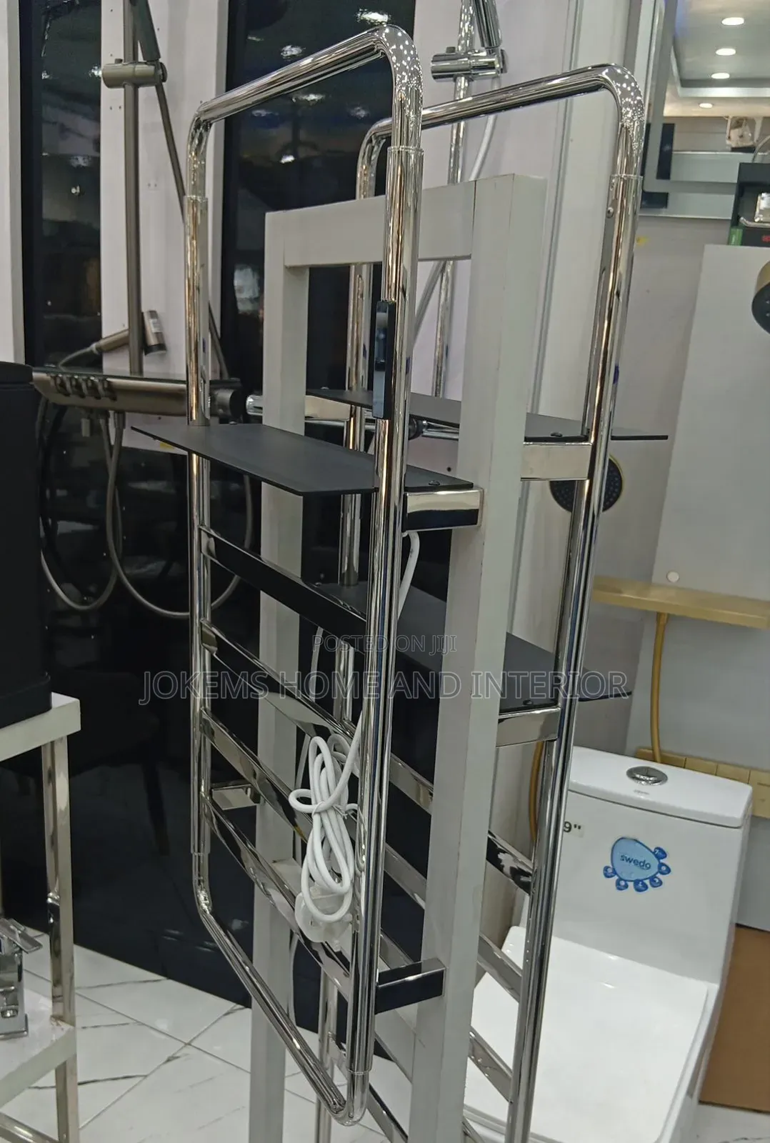 Luxury Electric Towel Warmer Rack With Shelf