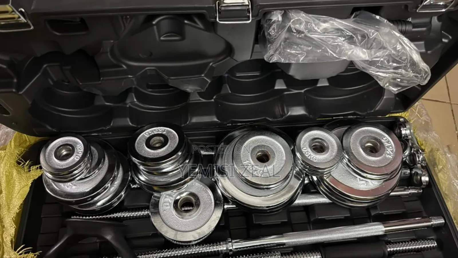 58kg Dumbbell Set With Kettlebell