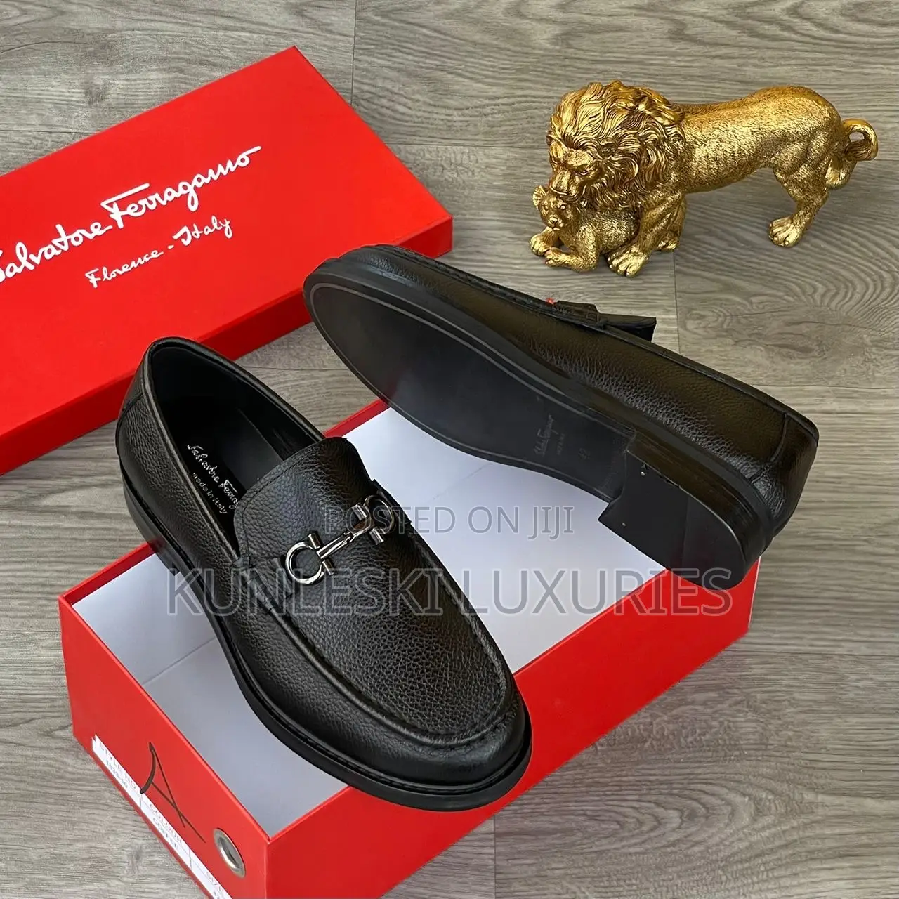 Original Salvatore Ferragamo Loafers Shoes for Men in 2 Colors