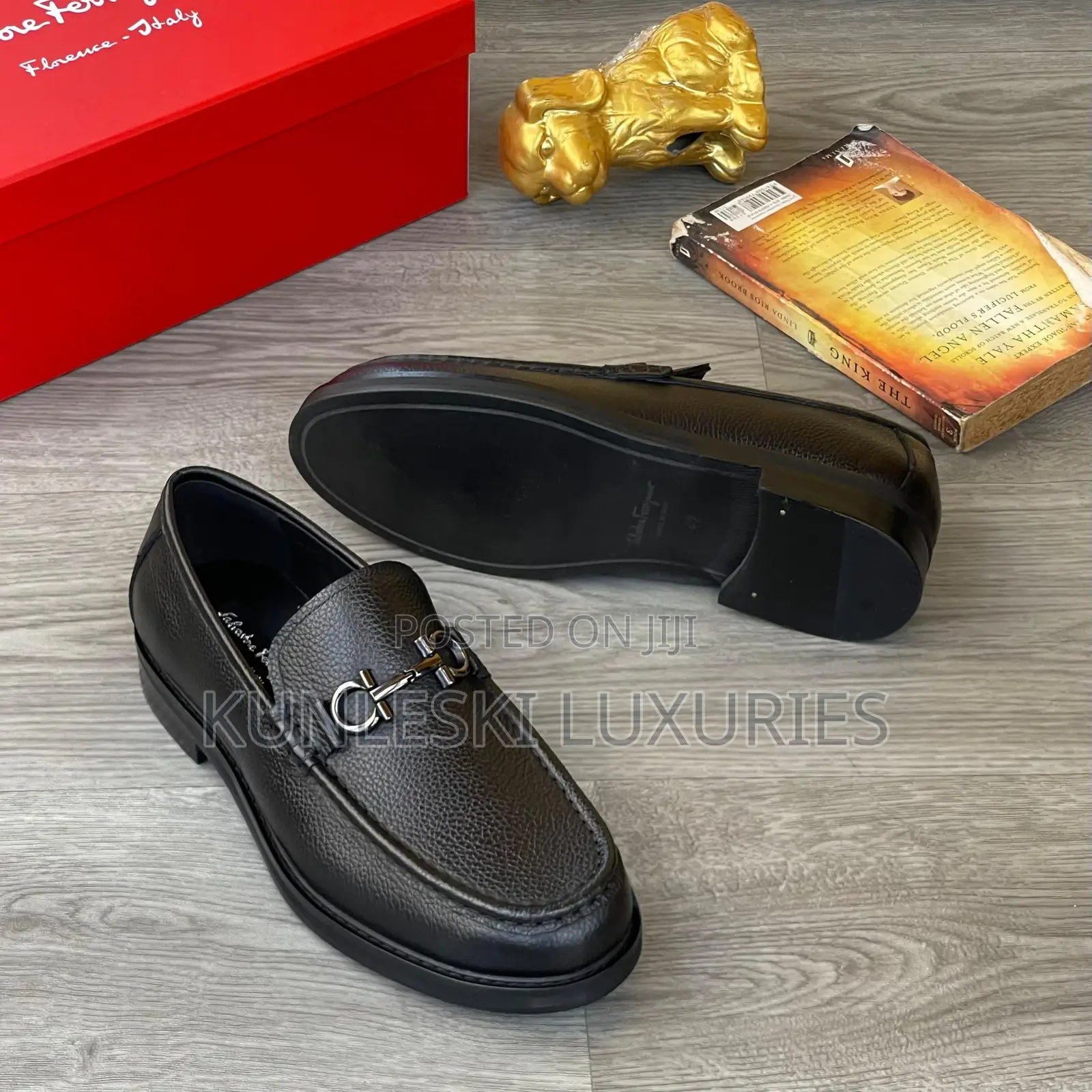 Original Salvatore Ferragamo Loafers Shoes for Men in 2 Colors
