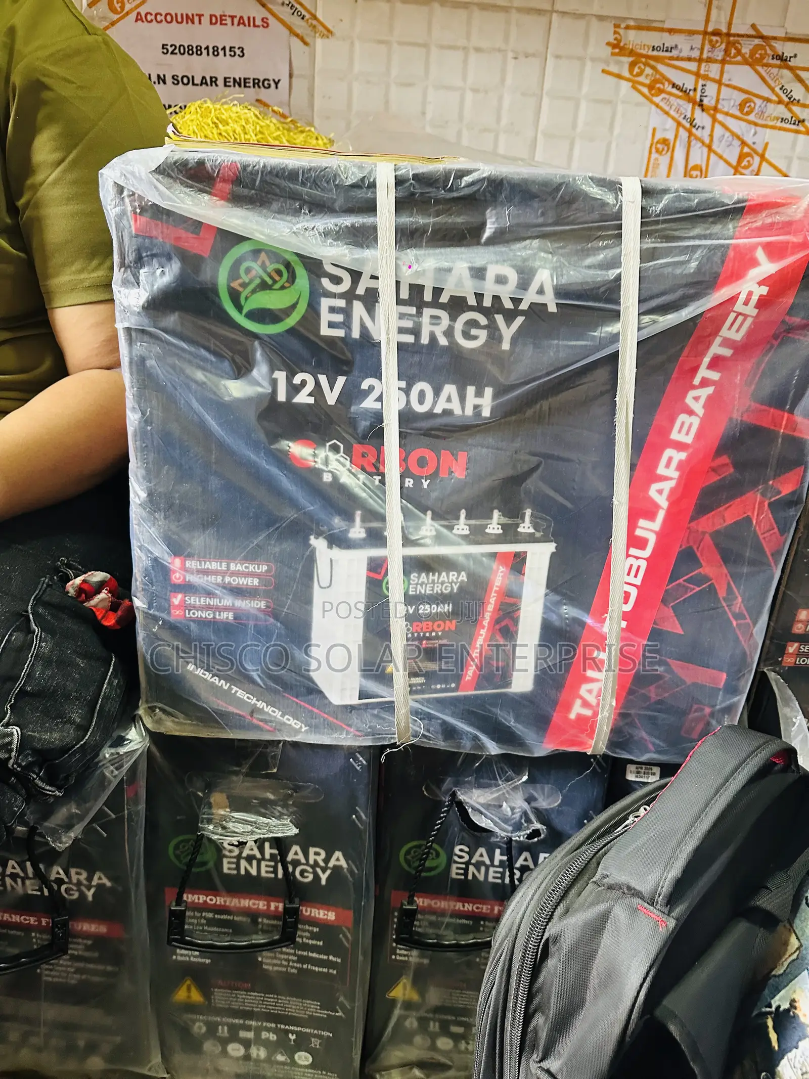 250ah 12v Sahara Tubular Battery Available in Stock