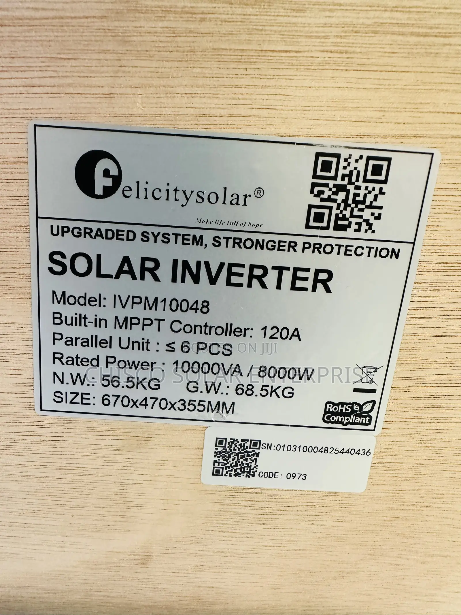10kva 48v Felicity Hybrid Inverter Icon