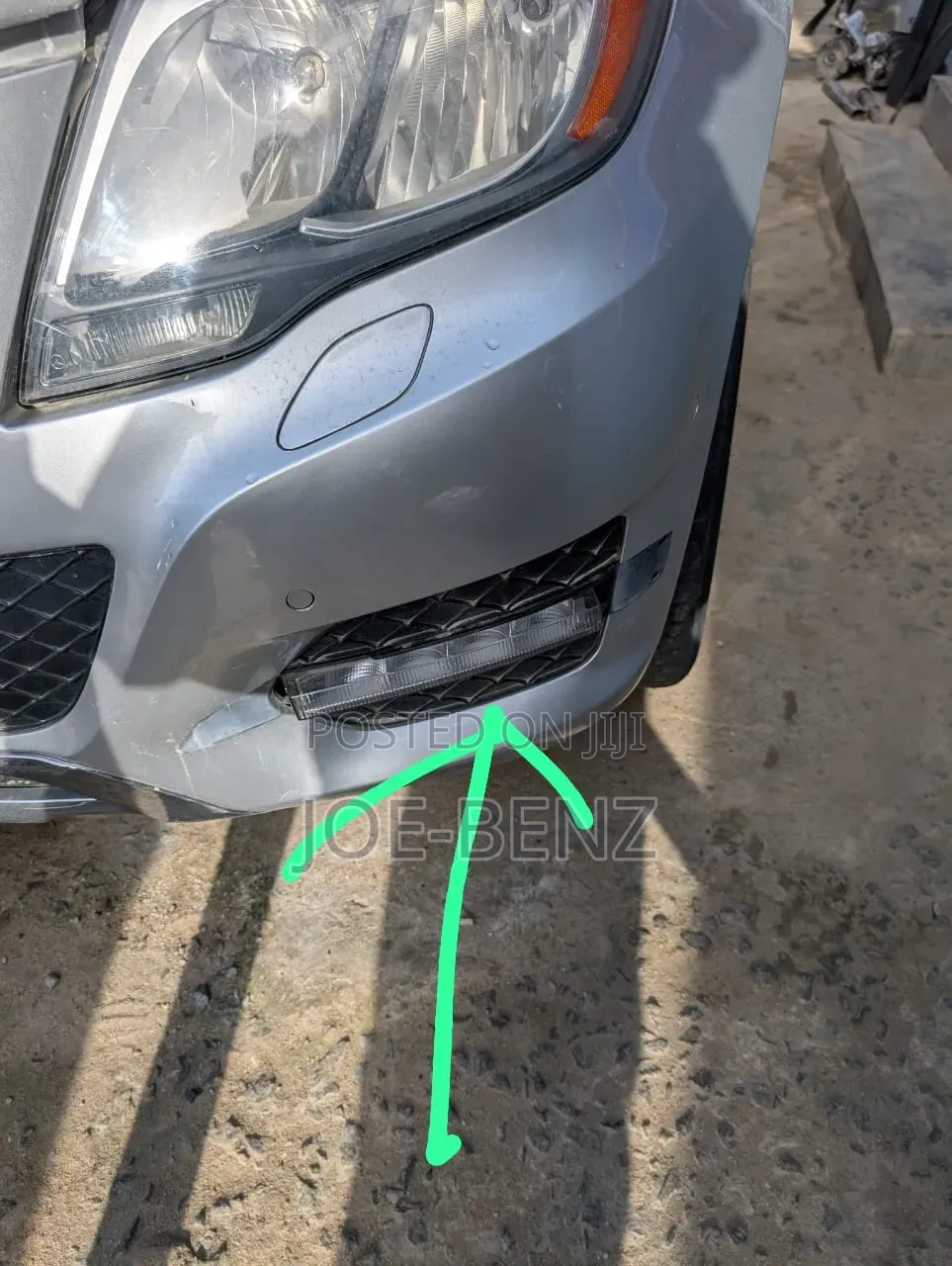 Glk350 2013 Front Bumper Foglight Crome