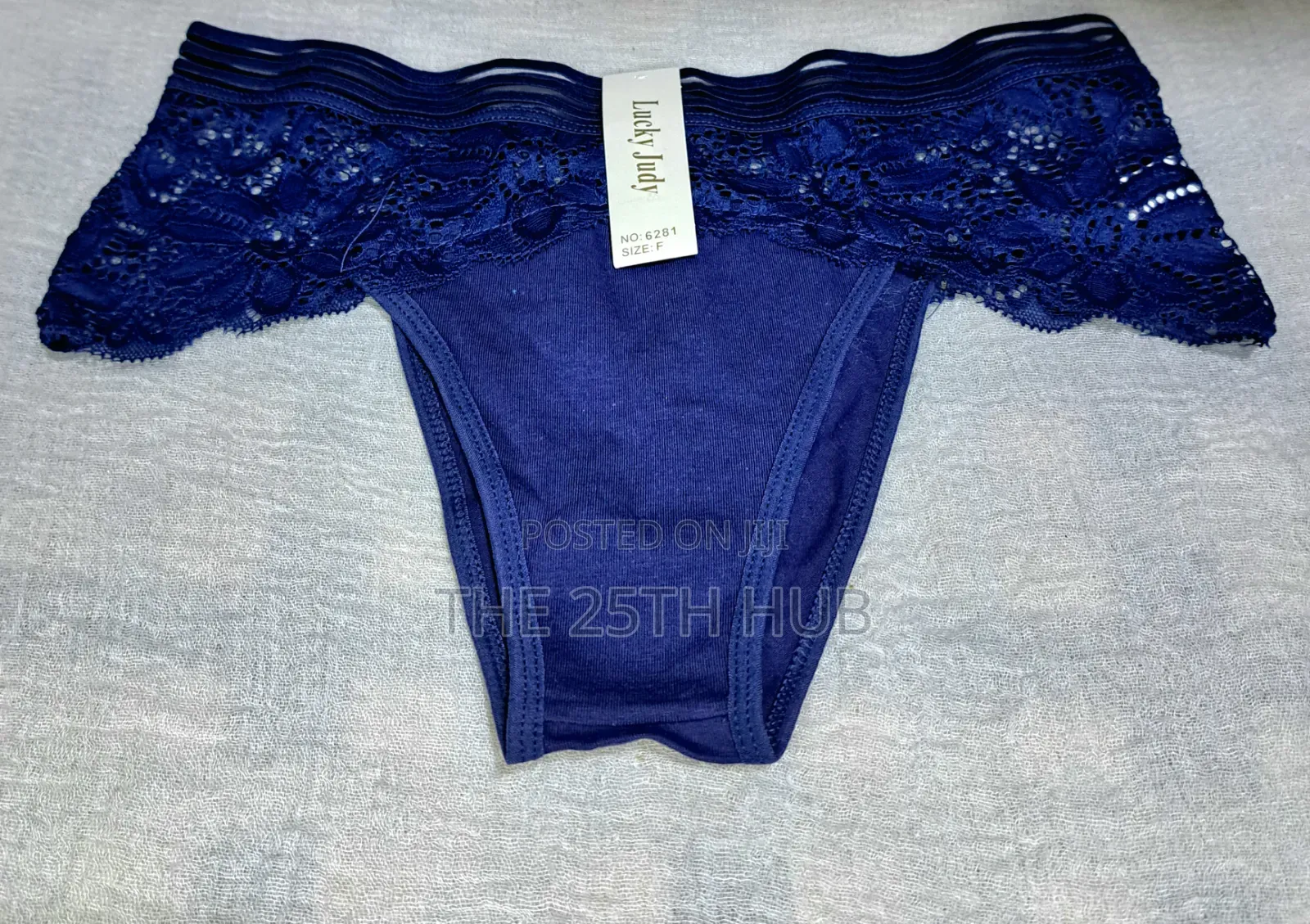Lace Trim Cotton Panty Set
