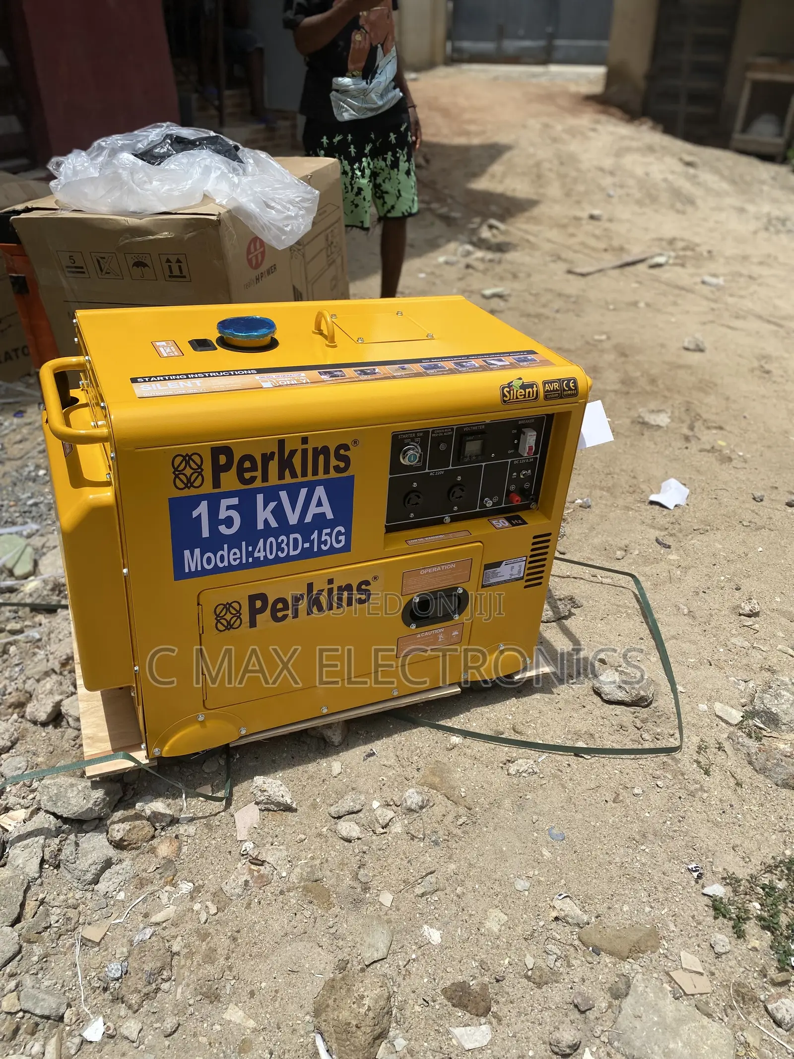 Perkins 15kva Diesel Generator 100% Copper Coil With a 1 Year Warranty