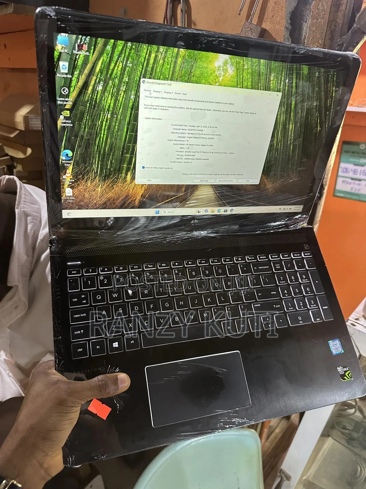 Laptop HP Pavilion Power 15 8GB Intel Core i7 SSD 256GB