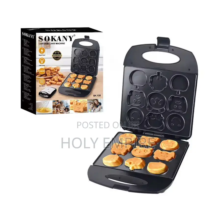 Biscuit Waffle Maker Sandwich Cake Pan Donut Nut Breakfast Machine