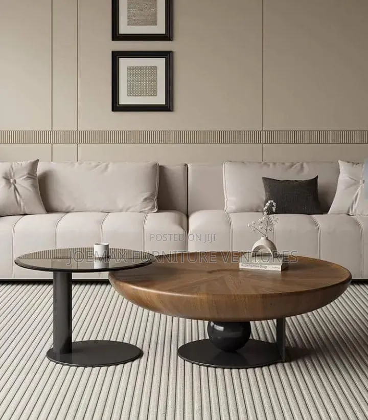 Standard Round Wooden Center Table Set.
