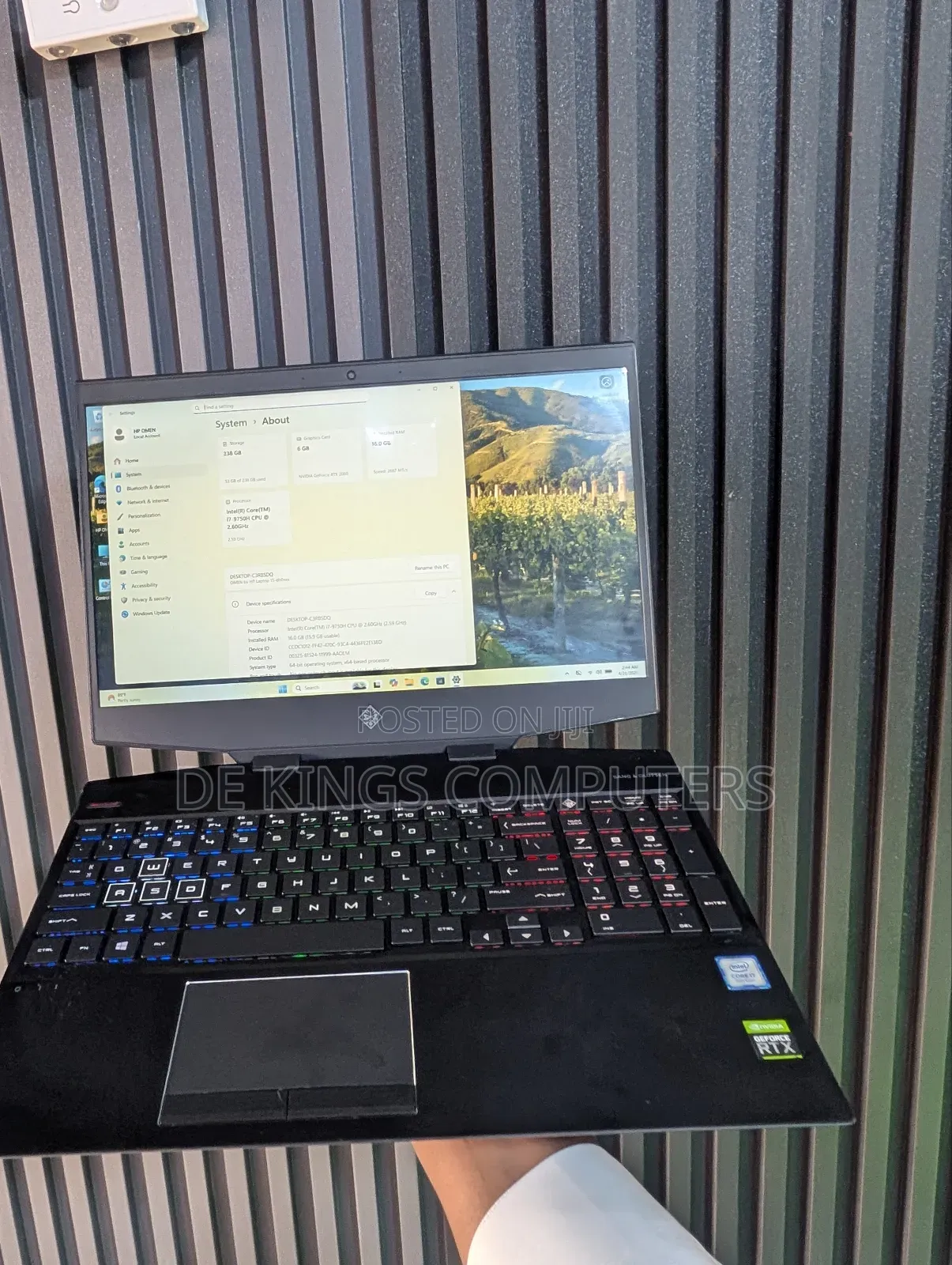 Laptop HP Omen 15 16GB Intel Core i7 SSD 256GB