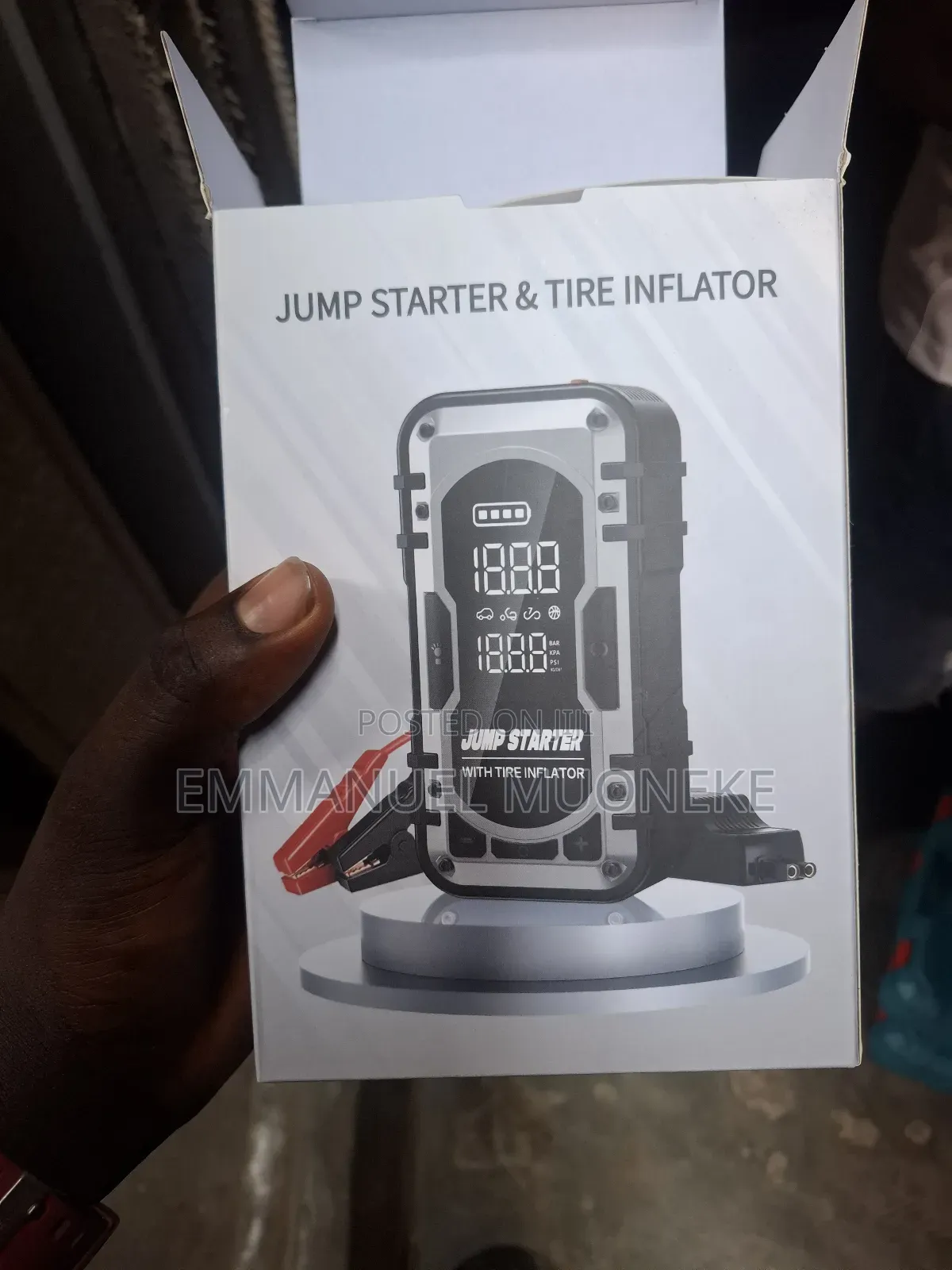 Portable Car Jump Starter Tire Inflator