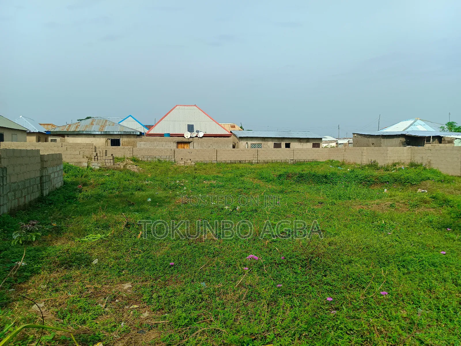 Over 1,000 SQM of Fenced Land With Borehole 5 Units of S/C Carcass