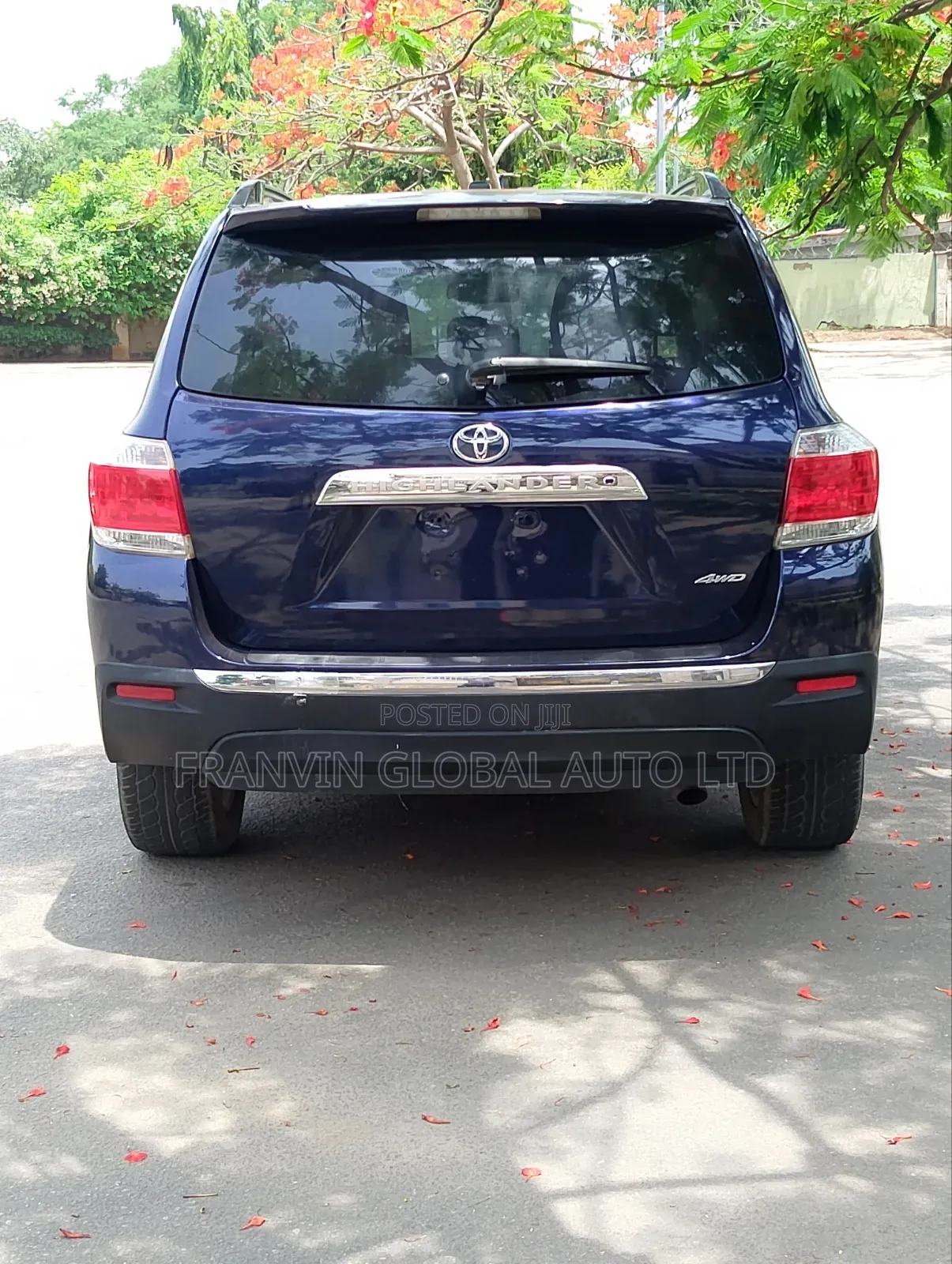 Toyota Highlander Limited 2012 Blue