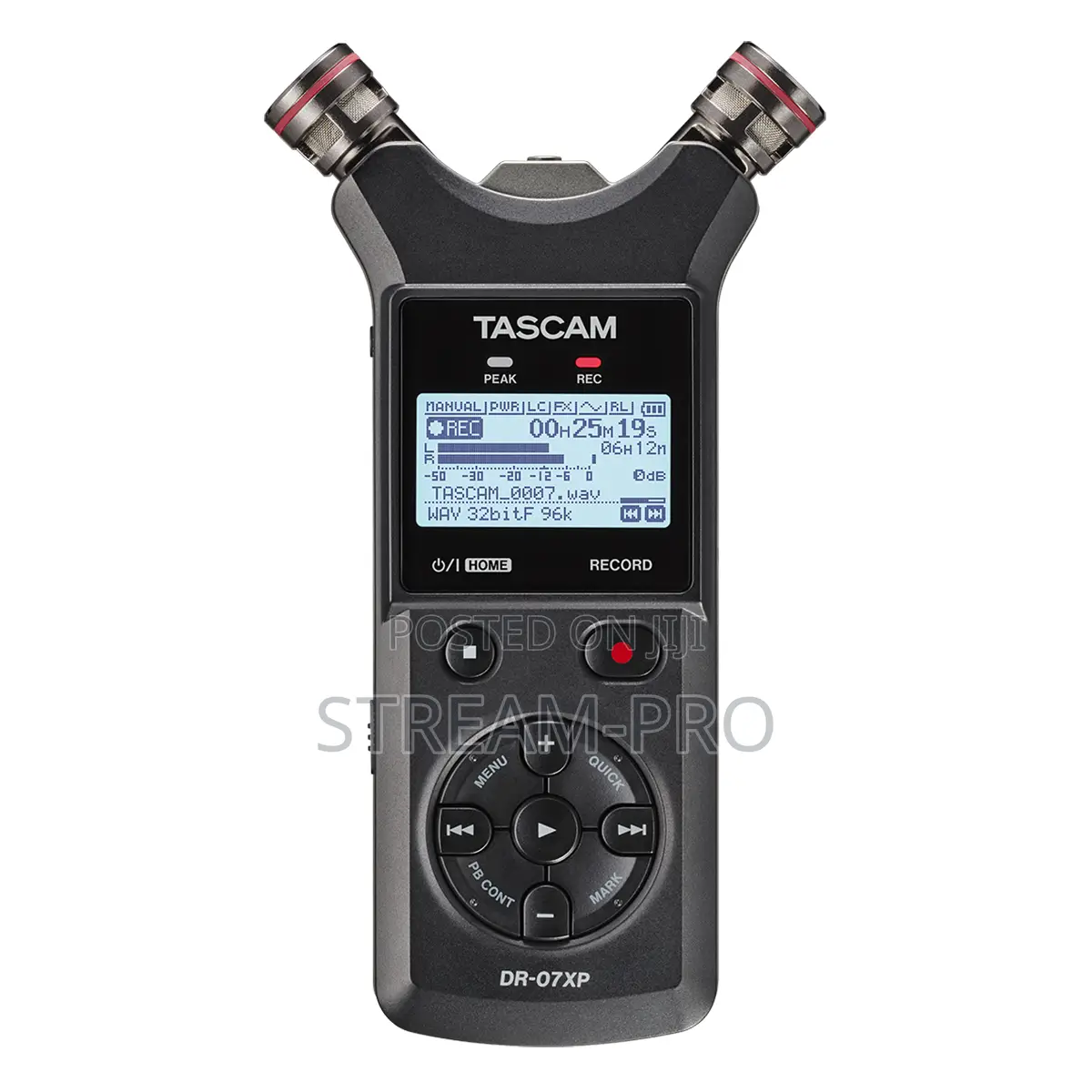 Tascam Dr-07xp 2-Channel 32-Bit Float Portable Audio Recorder