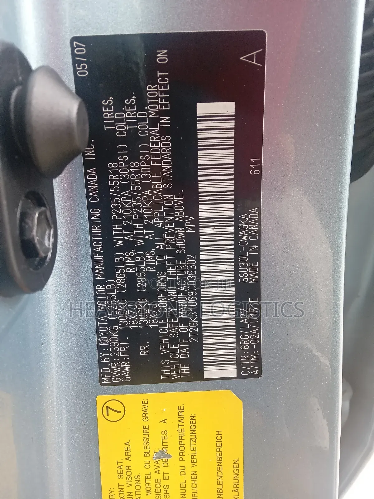 Lexus RX 350 2007 Blue