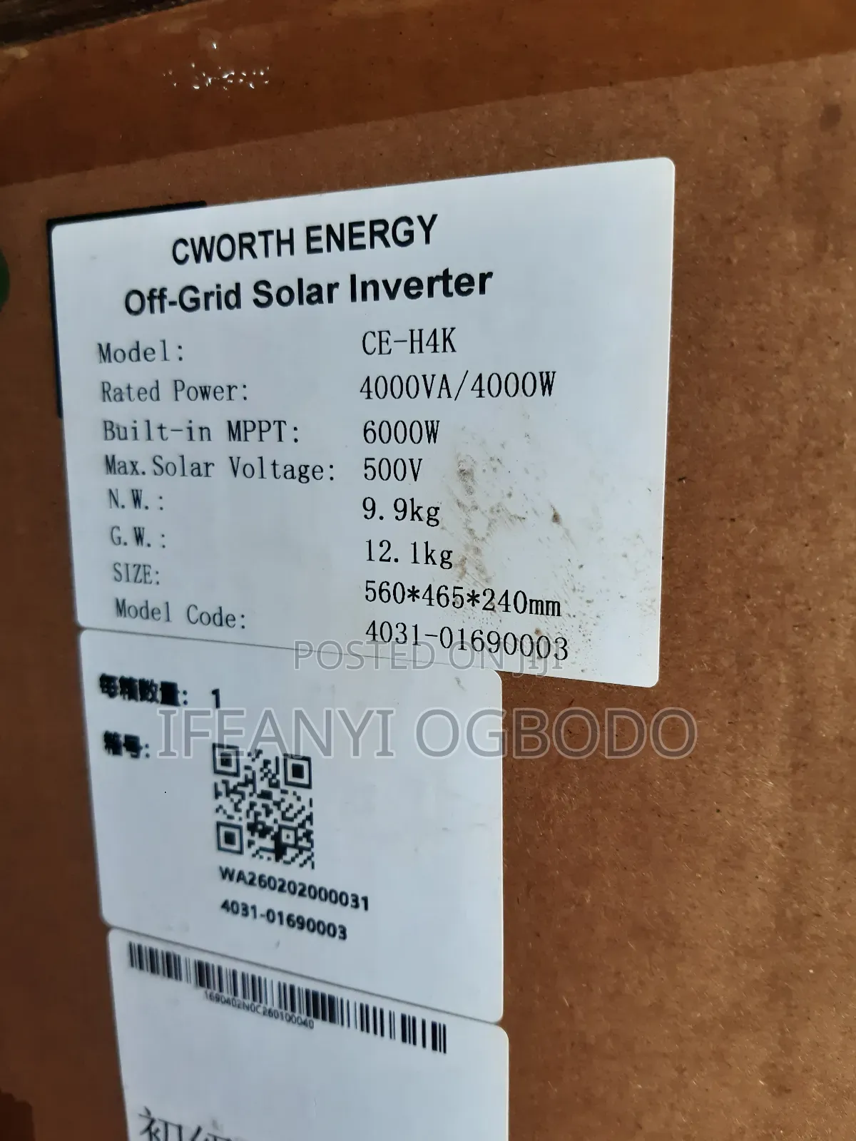 4kva 24v Hybrid Cworth Energy