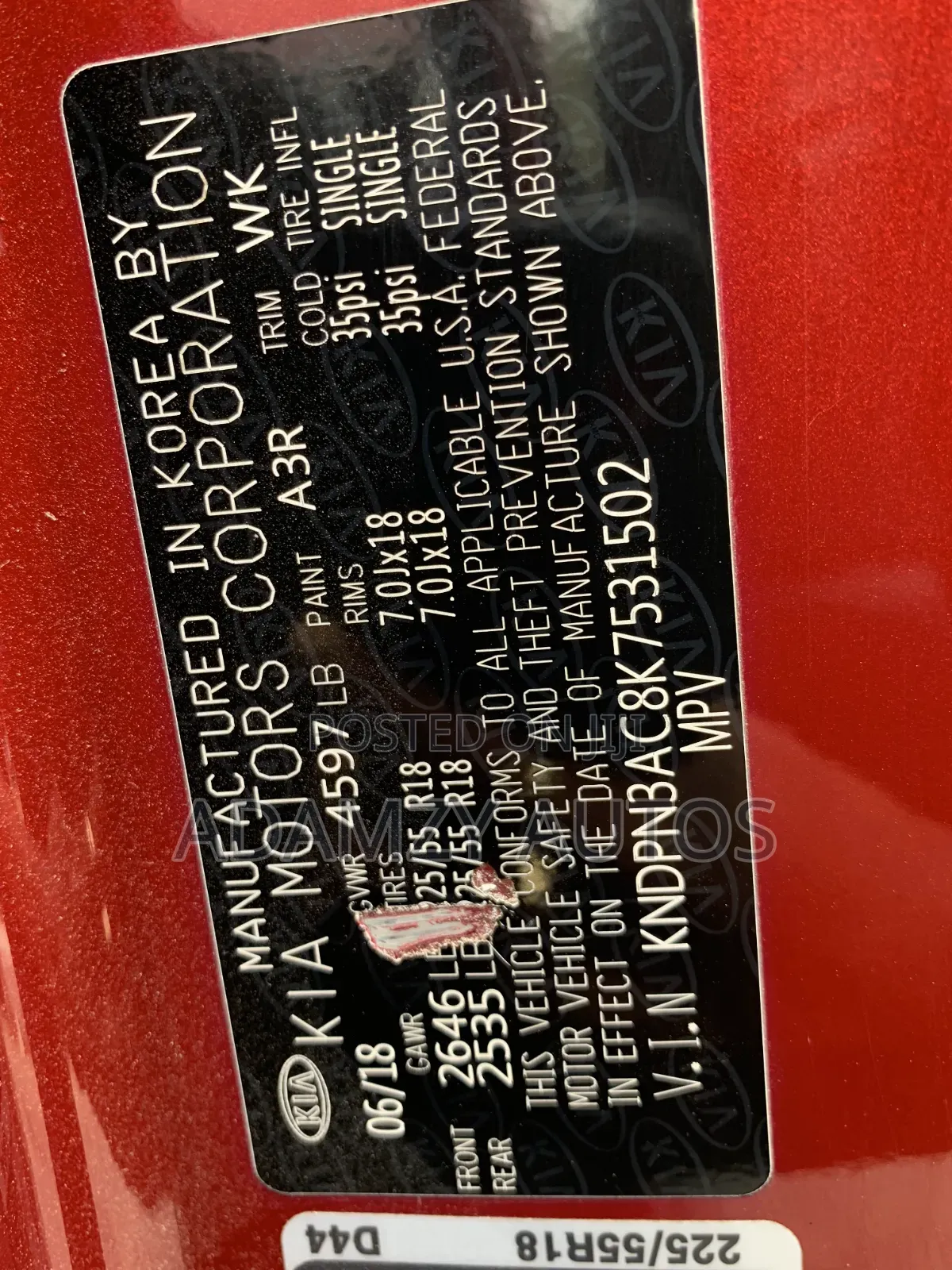 Kia Sportage 2018 Red