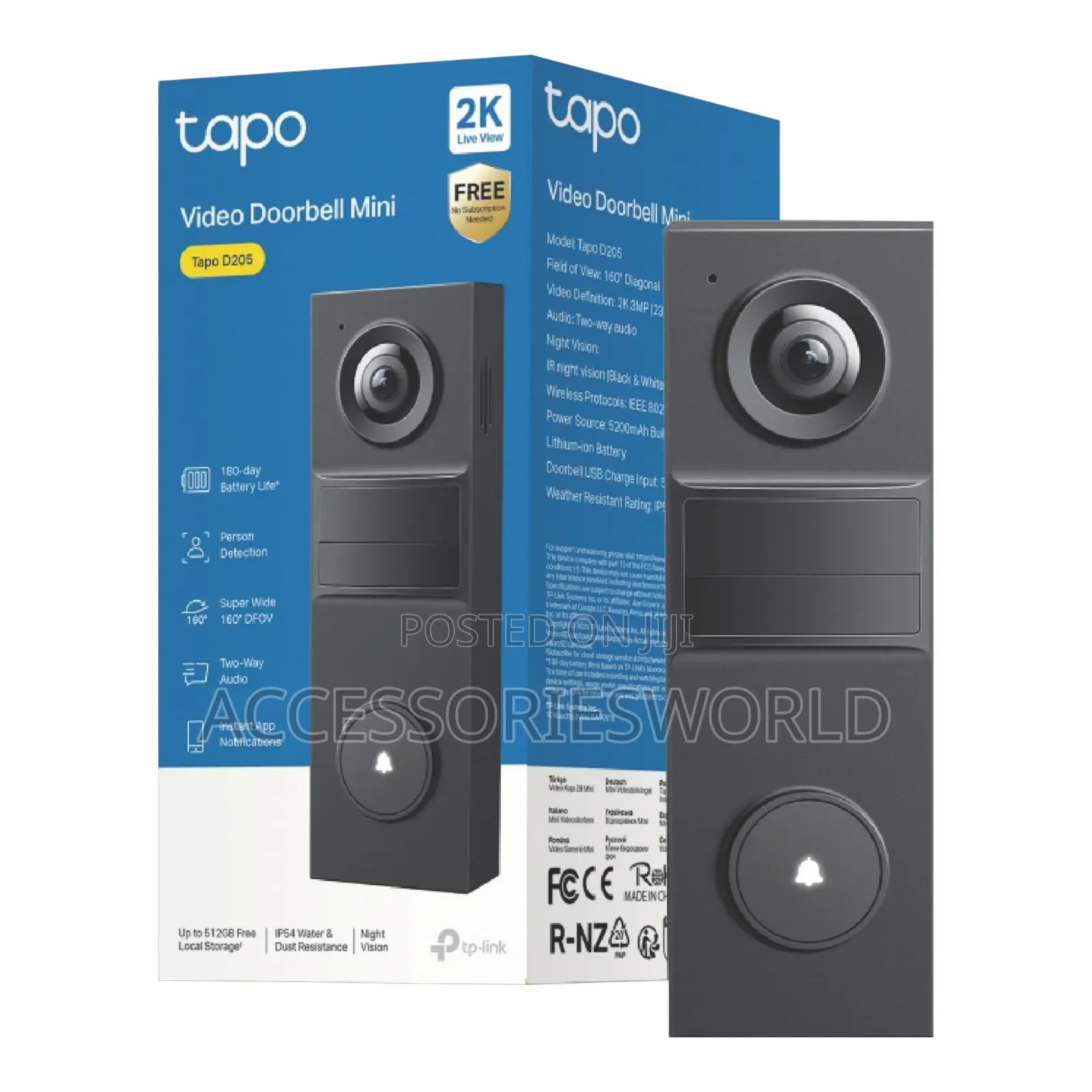 Tp-Link Tapo D205 Video Doorbell Mini