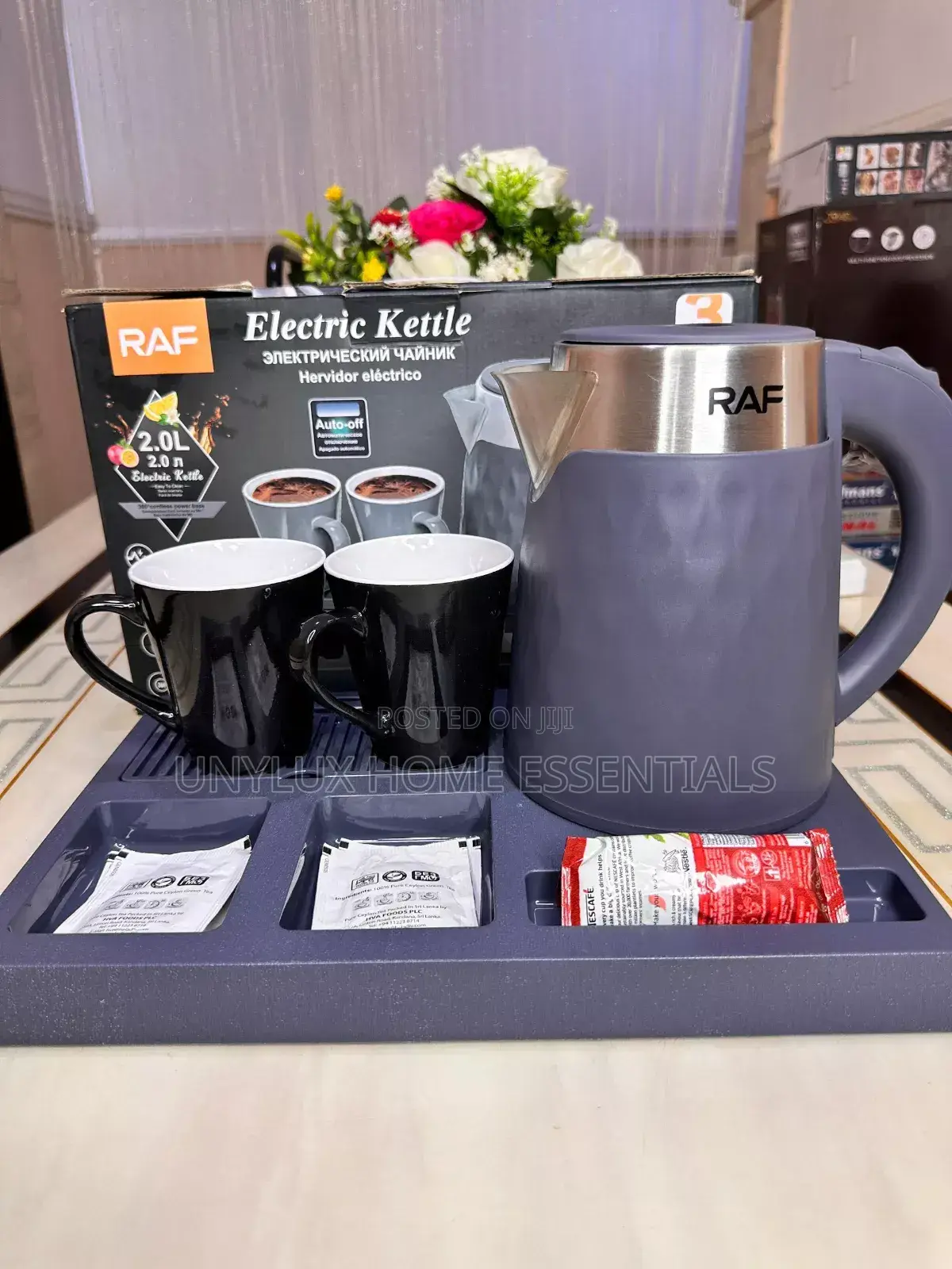Raf Hotel Tray 
2l Jug and Two Ceramic Cup and Tray