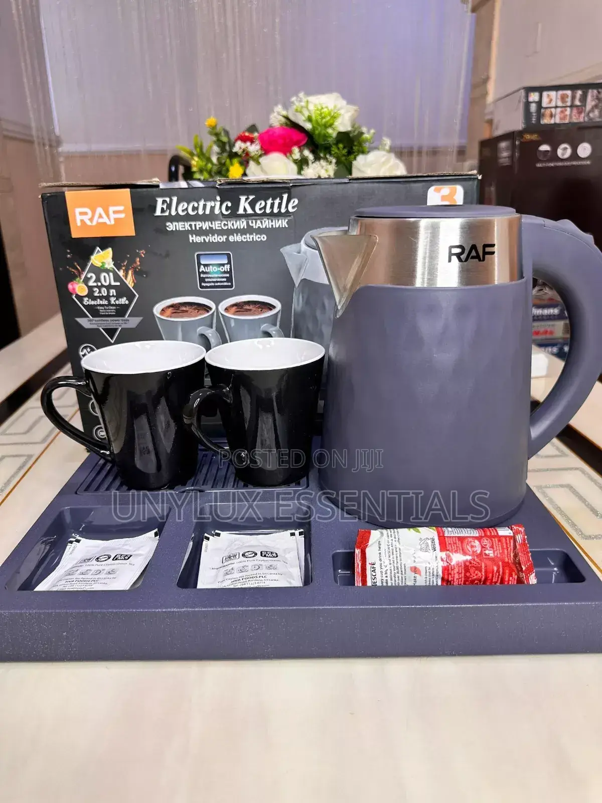 Raf Hotel Tray 
2l Jug and Two Ceramic Cup and Tray
