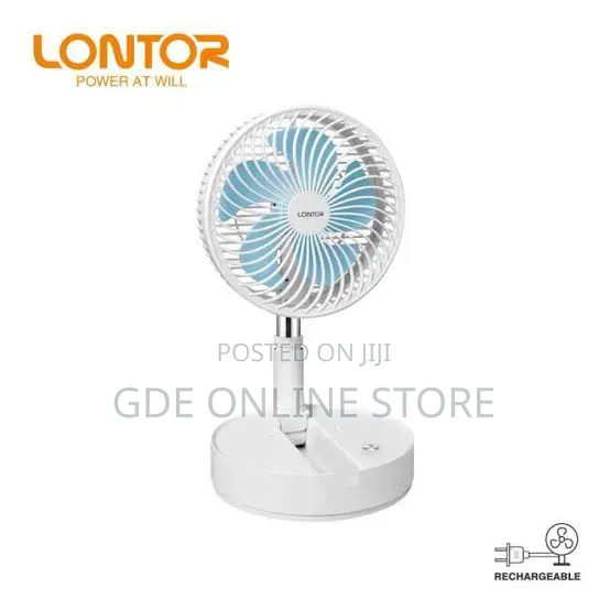 Lontor 7inch Rechargeable Table Fan